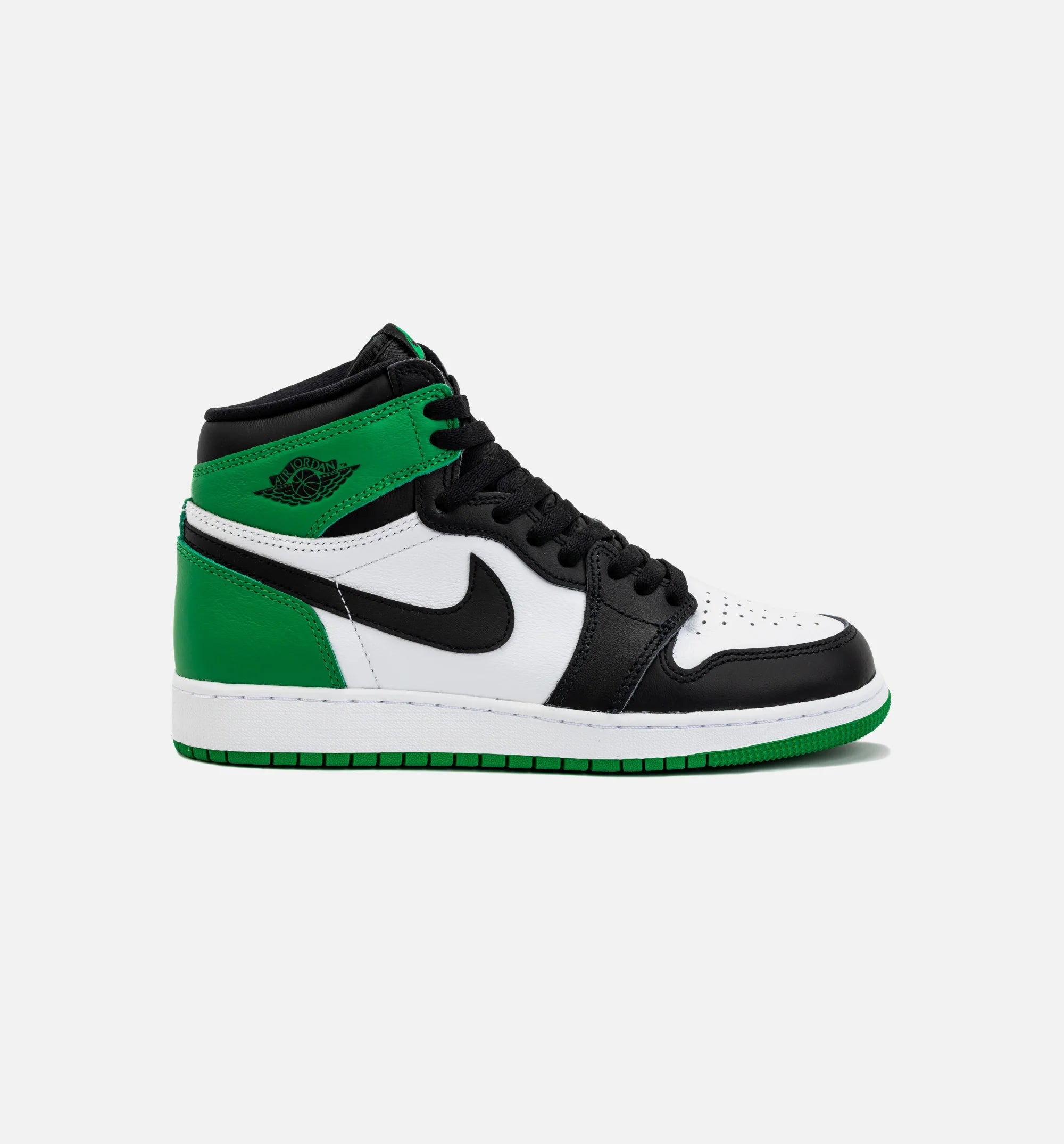 Air Jordan 1 Retro High OG Lucky Green Grade School Lifestyle Shoe Green Black