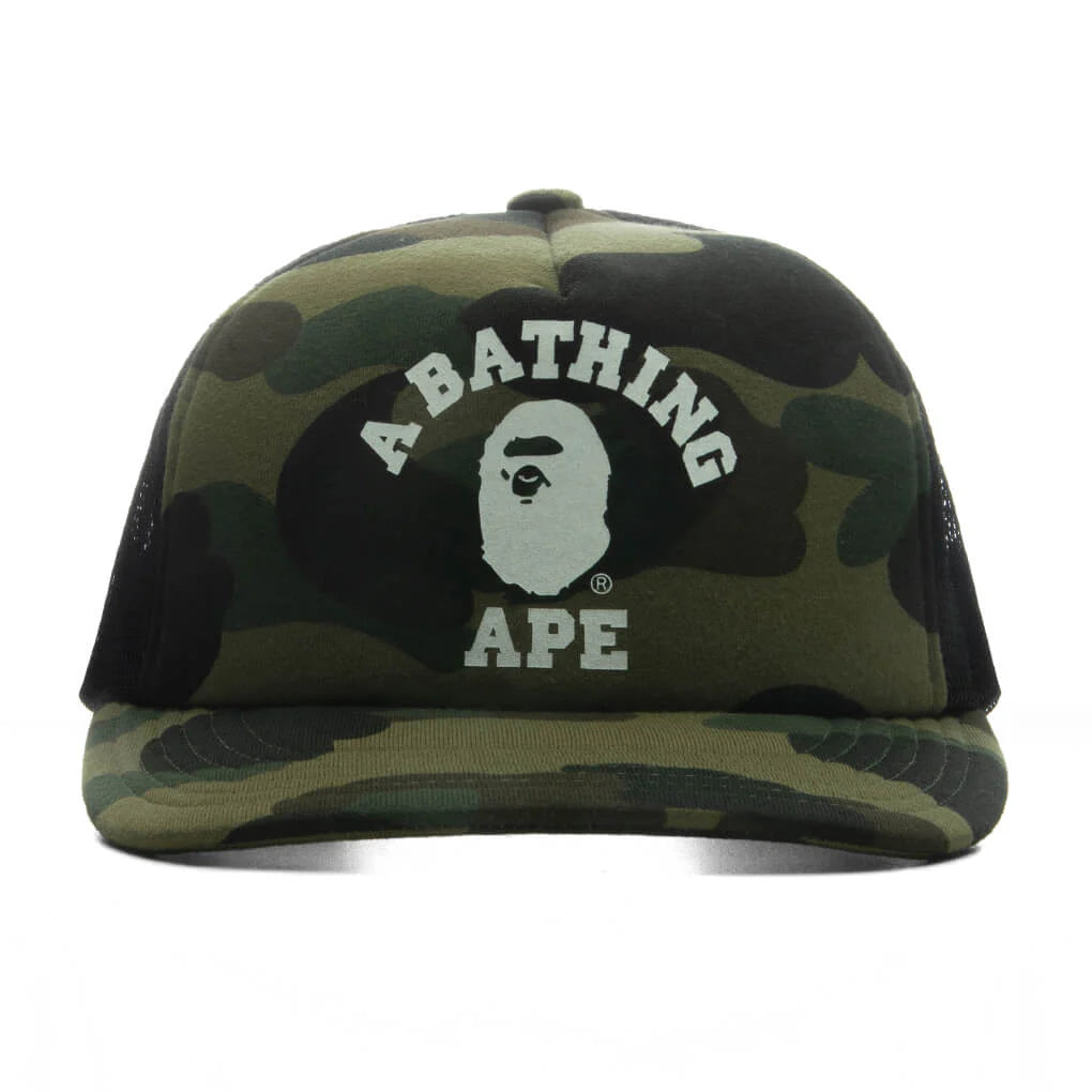 1st Camo College Mesh Cap Green