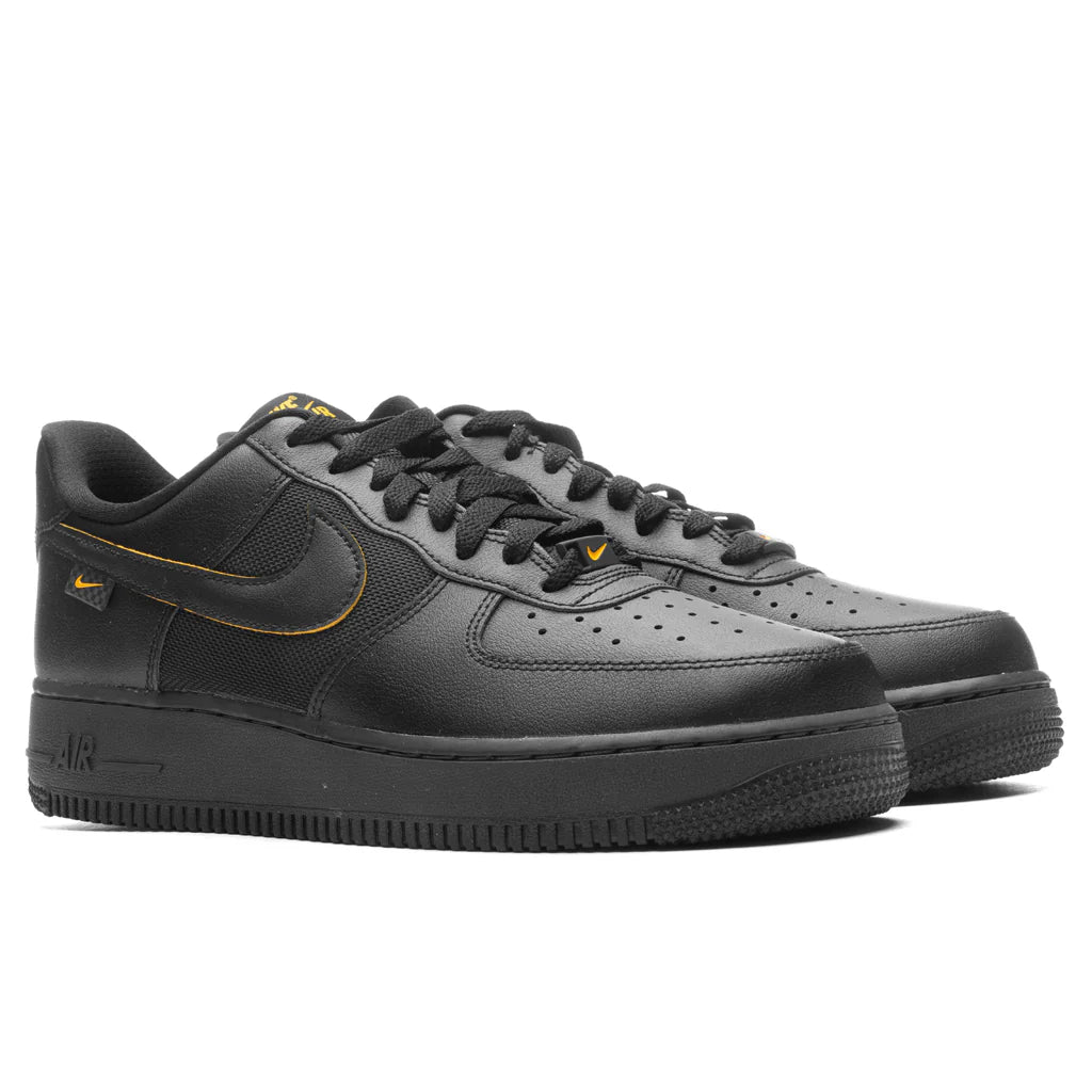Air Force 1 07 Black University Gold Dark Smoke Grey