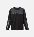 Agravic Bonded Long Sleeve Mens T Shirt Black White