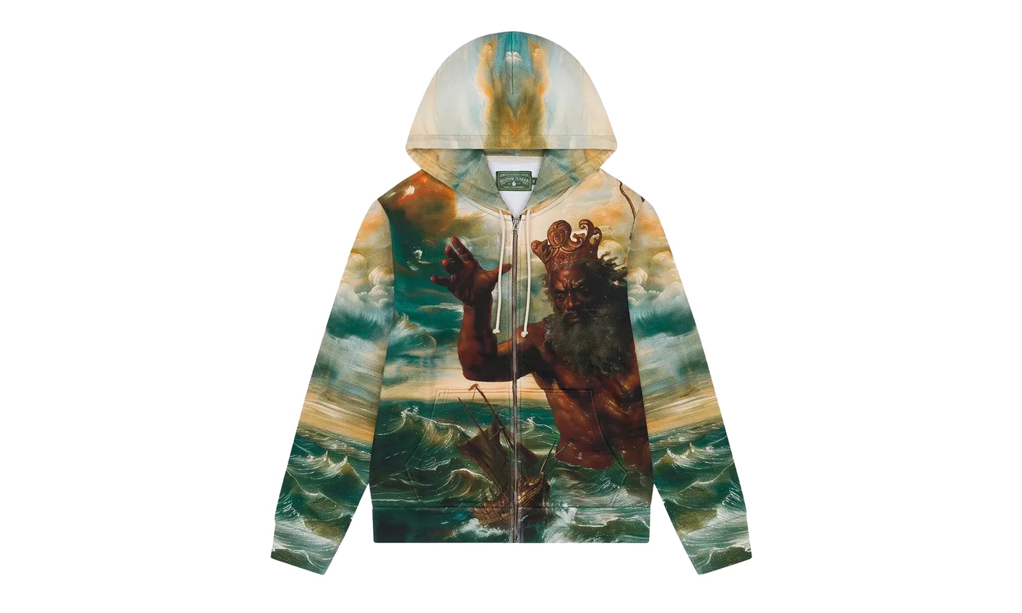 Poseidon's Revenge Zip Up Hoodie "Multicolor" DT582