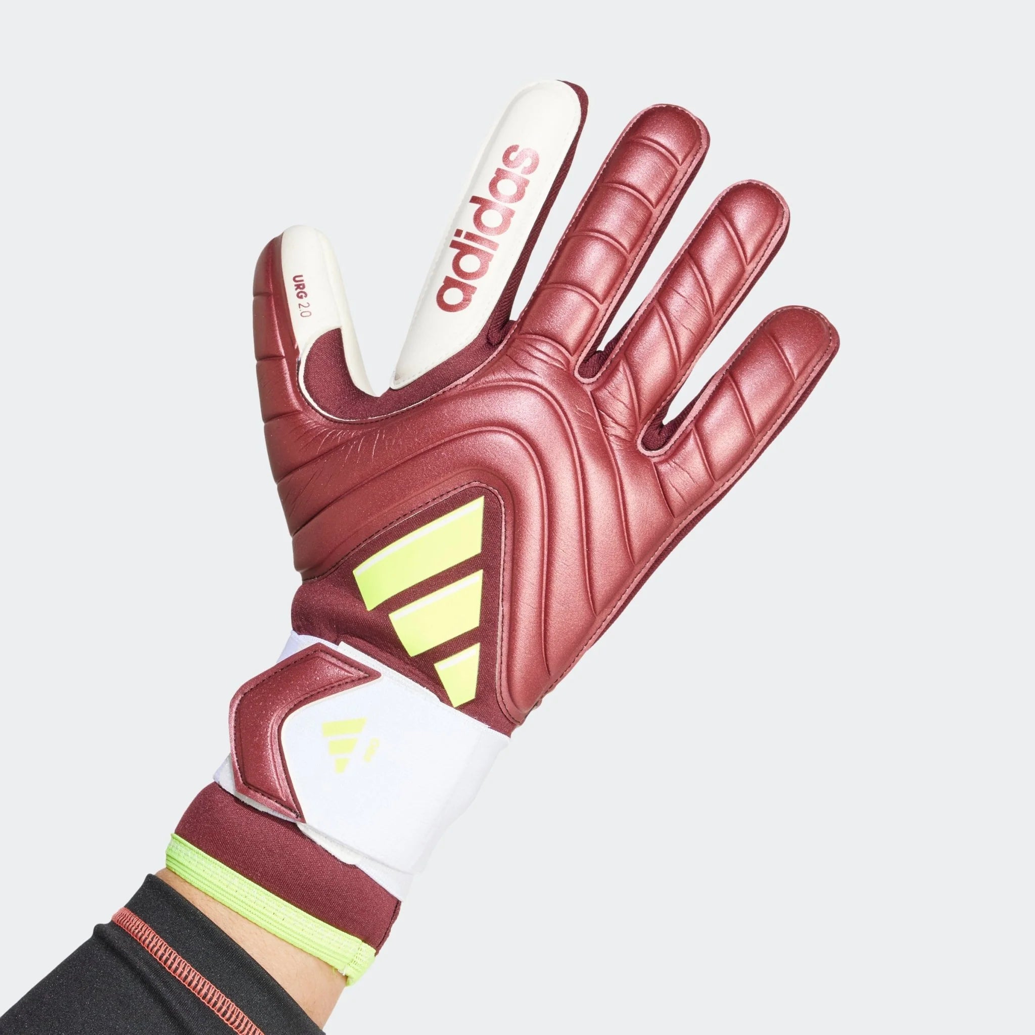 adidas Copa Pro Goalkeeper Gloves Shadow Red White Solar Yellow