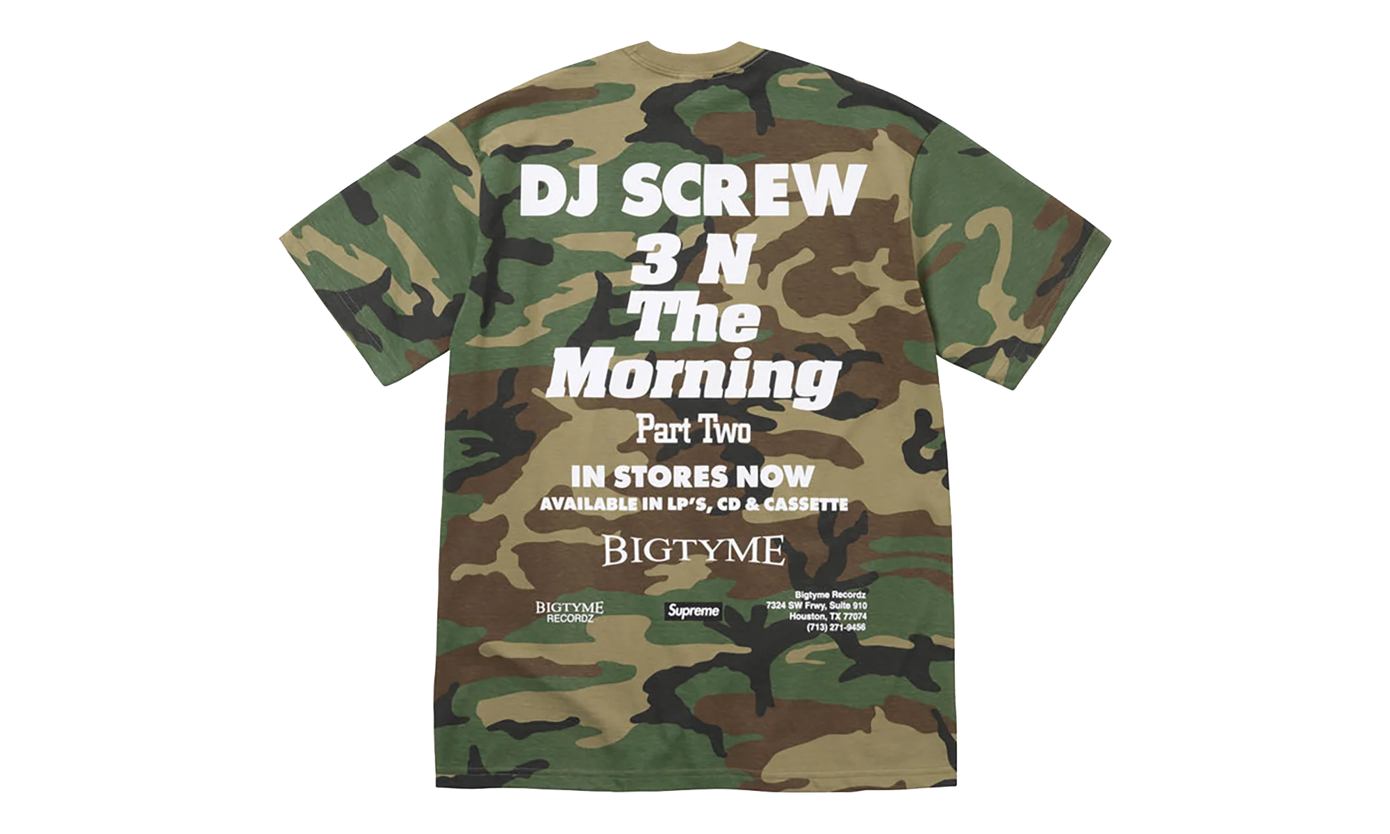 DJ Screw SUC Tee "SS26 - Woodland Camo" SU27361