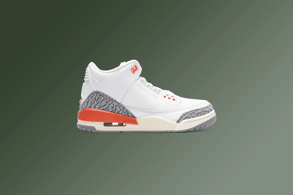 Womens Air Jordan 3 Retro Georgia Peach White Cosmic Clay Sail