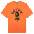 Mad College Garment Dyed Relaxed Fit Tee Orange