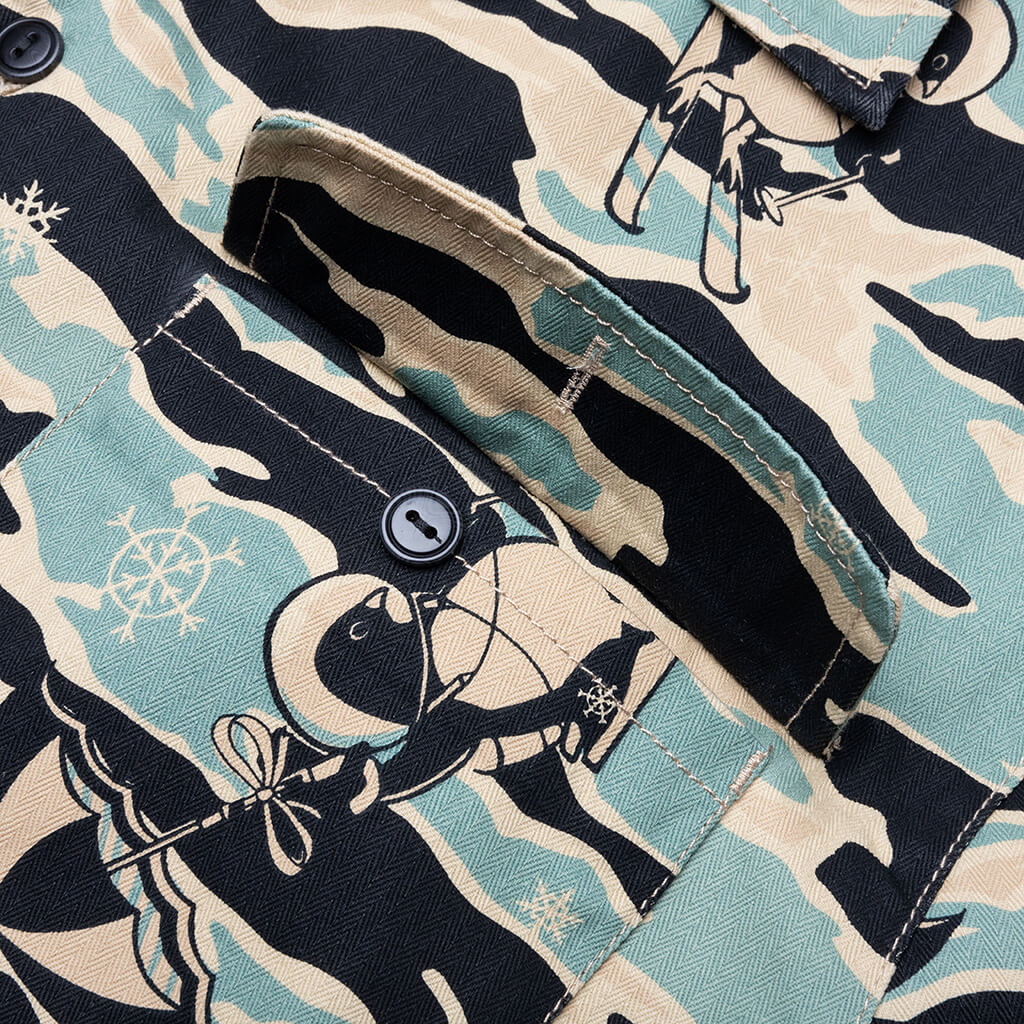 Tiger Camo S S Woven Mojave Desert