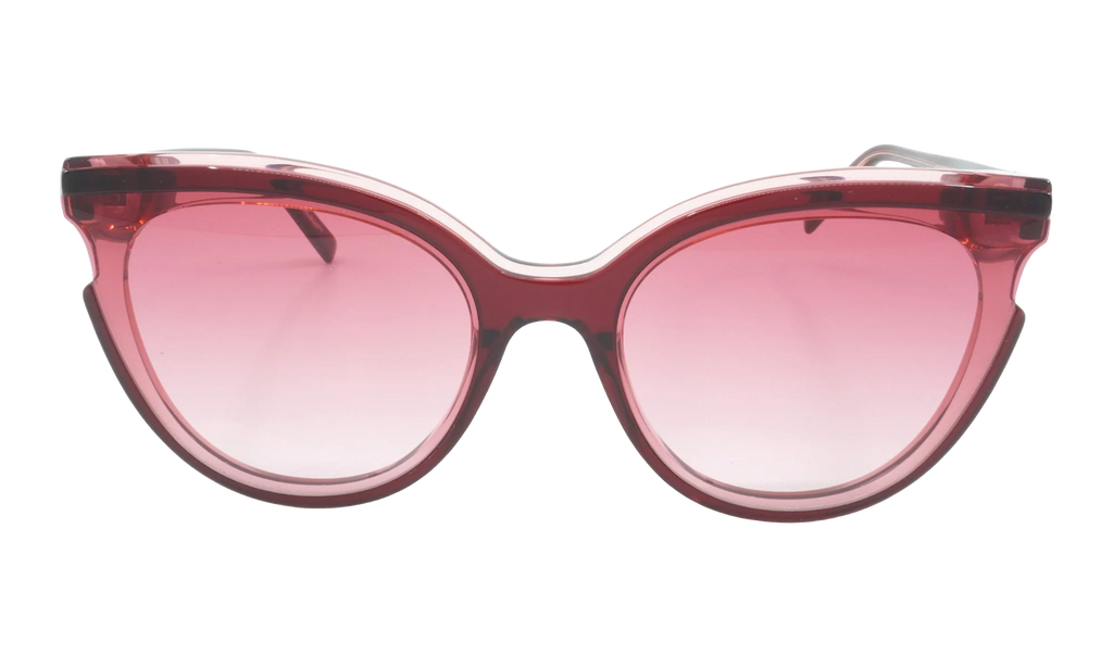 Cat Eye Sunglasses "TRANSPARENT BURGUNDY" MCM706S-605