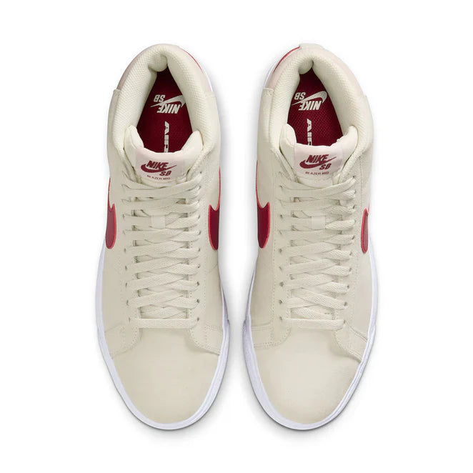 Nike SB Zoom Blazer Mid Pale Ivory Noble Red Silt Red