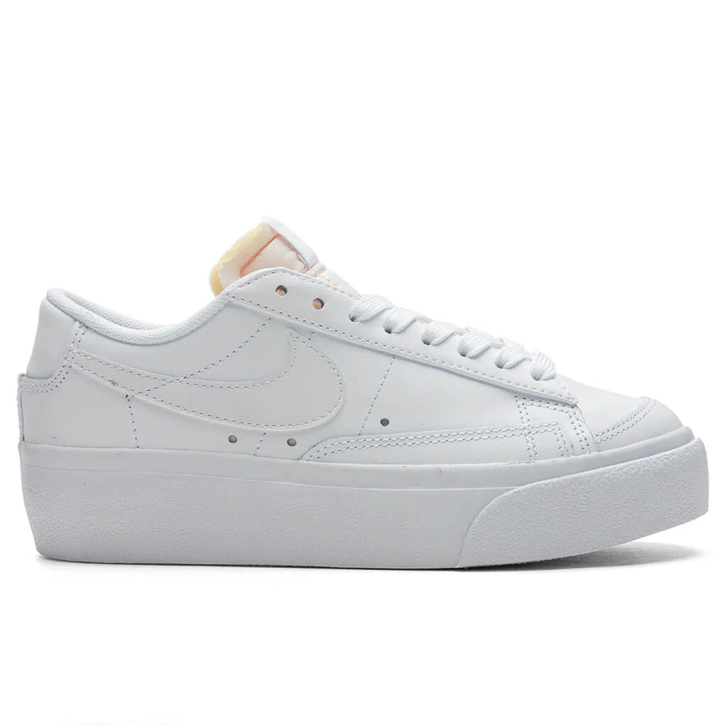 Women's Blazer Low Platform - White/White/White