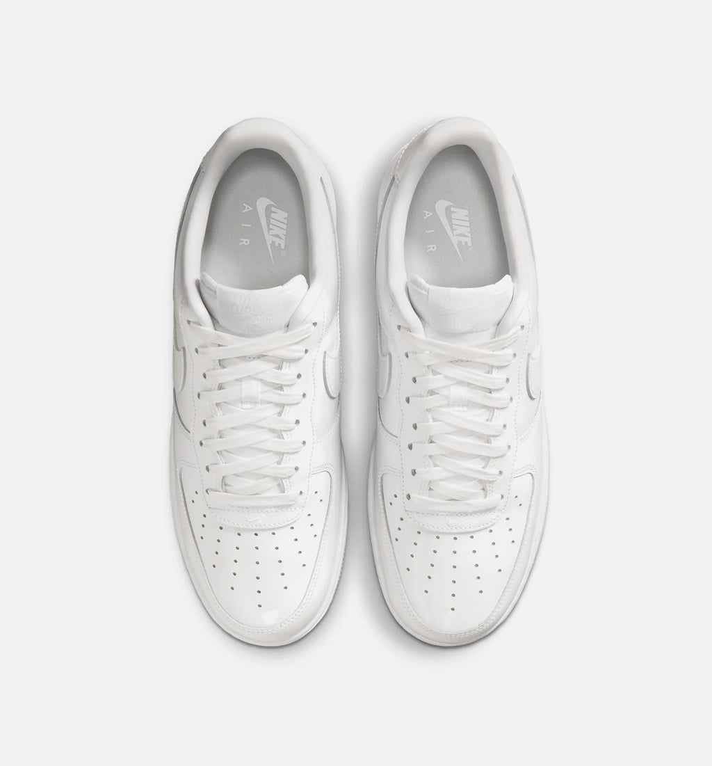 Air Force 1 07 Patent Leather Mens Lifestyle Shoe White