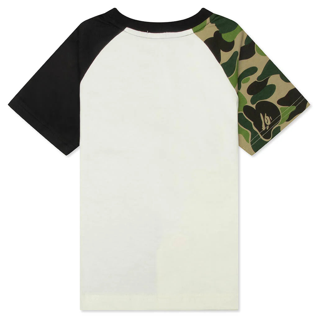 Kids ABC Camo Shark Milo Tee Green