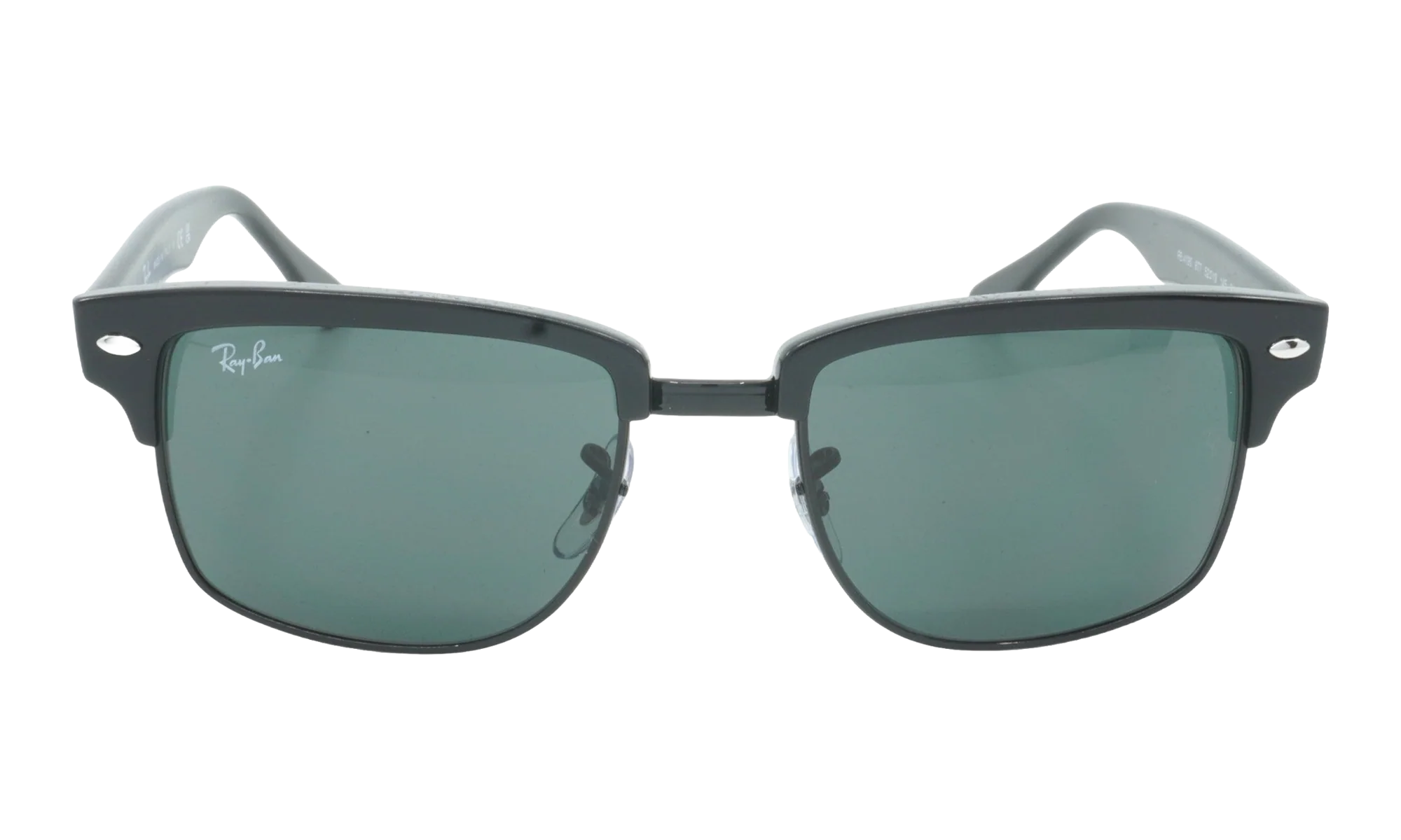 Clubmaster Square Sunglasses "Demi Gloss Black On Black" RB4190-877_52
