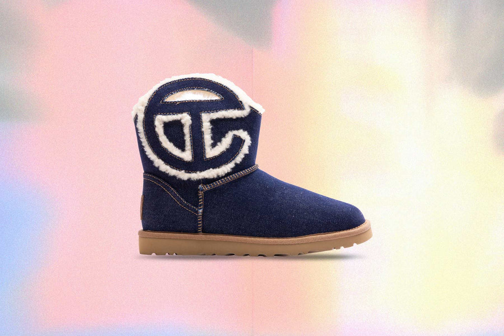 UGG x Telfar Logo Mini Boot Indigo Denim