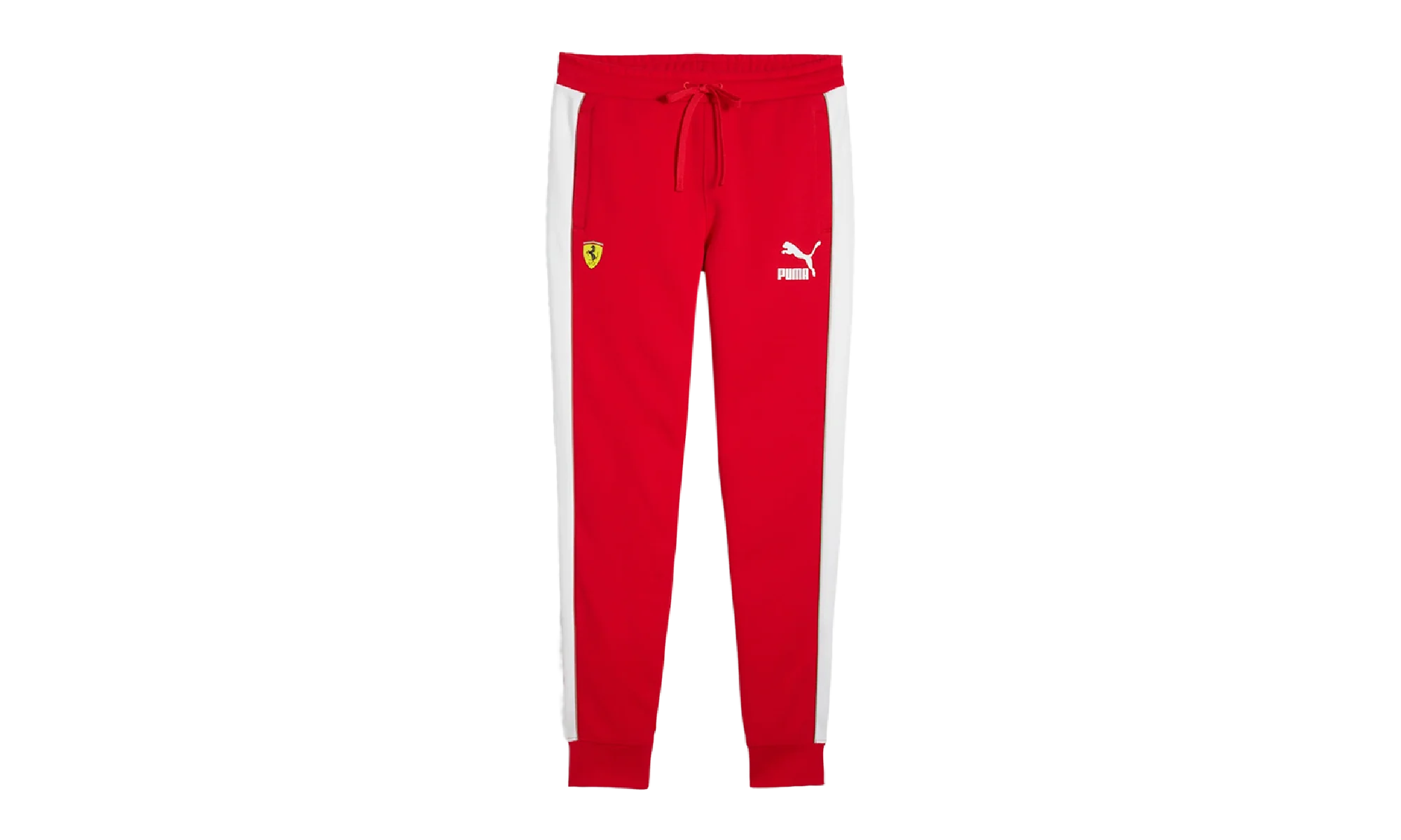 SCUDERIA FERRARI RACE ICONIC T7 TRACK PANTS "Rosso Corsa" 625199 02