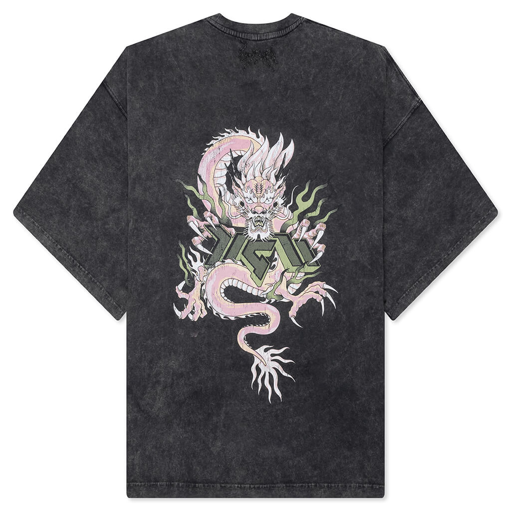 Dilong Oversized Tee Black Corrosion