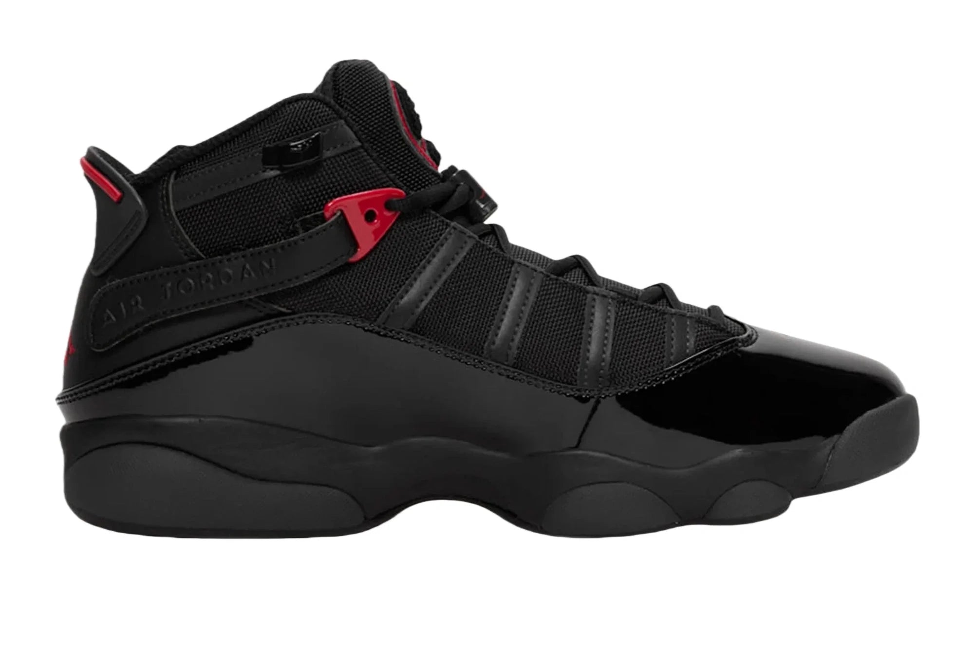Jordan 6 Rings Anthracite Fire Red
