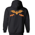 Nocturnal Bats Pendleton Hoodie Black