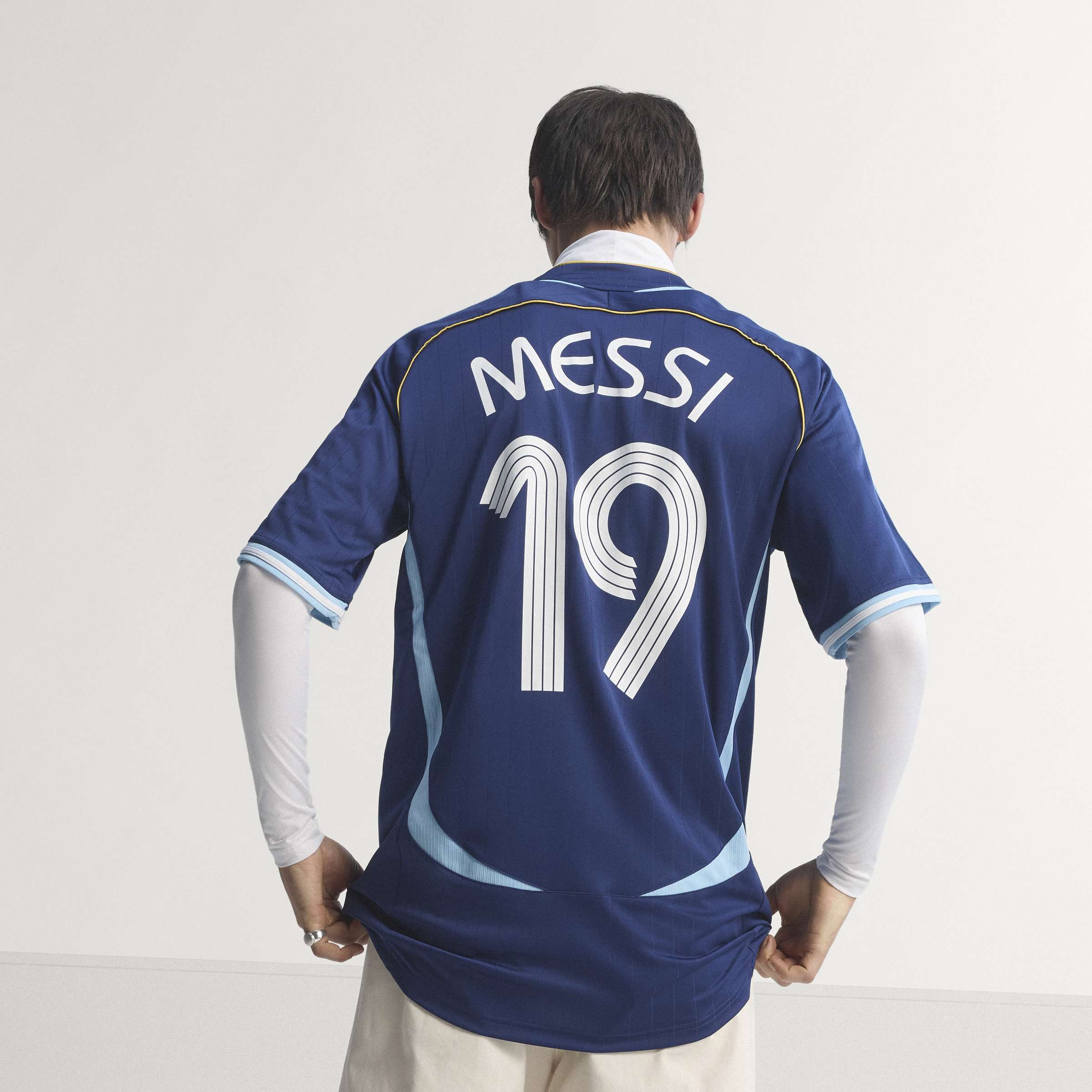 adidas Argentina Away Messi Mens Soccer Jersey 2006 Dark Blue
