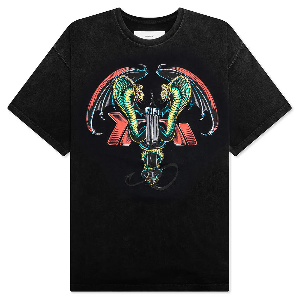Cadu C Tee Faded Black