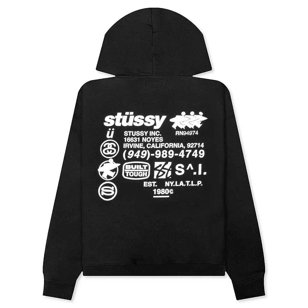 DNA Zip Hoodie Black