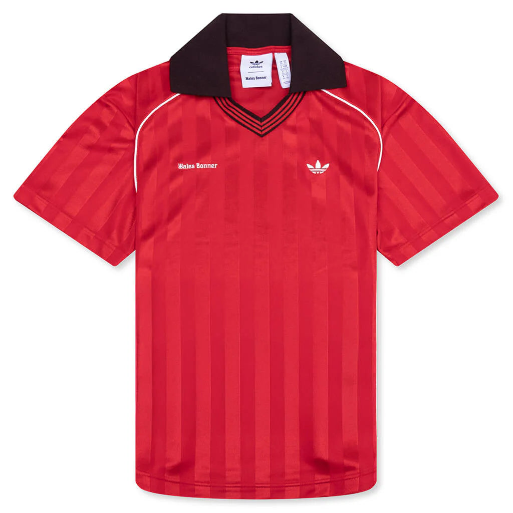 adidas Originals x Wales Bonner Football Tee Better Scarlet