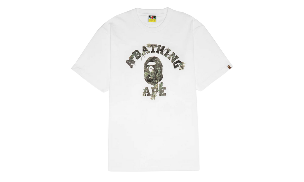 Tree Edge Camo College Tee "White / Brown" 1L80 110 030 WHT