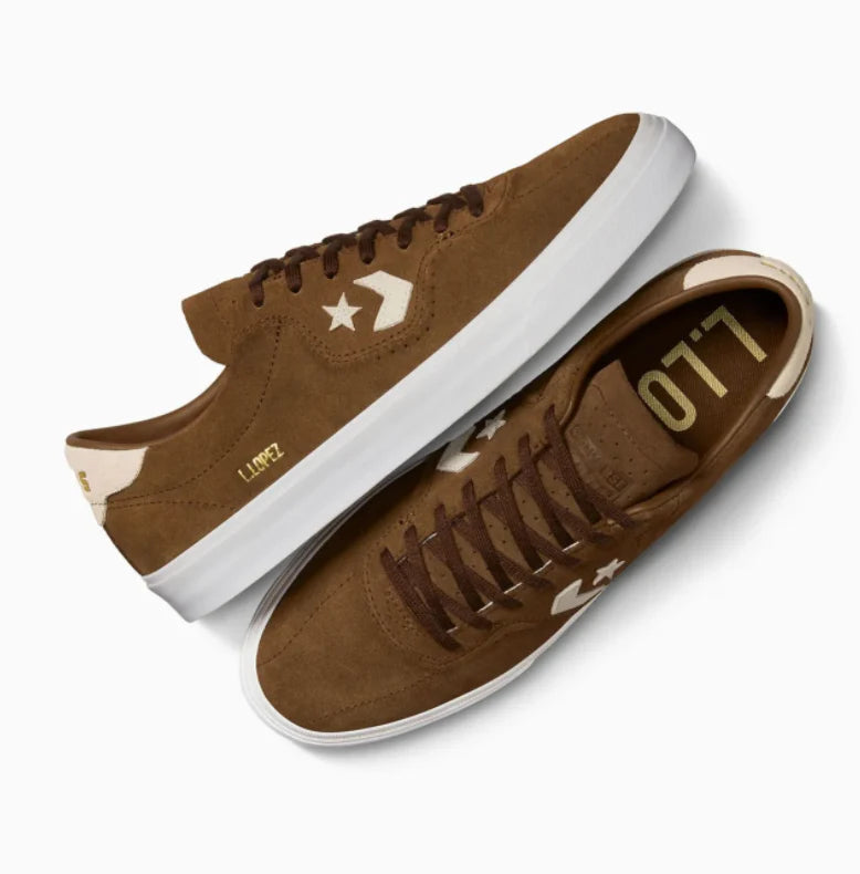 Converse Cons Louie Lopez Pro Ox Chestnut Brown Natural Ivory