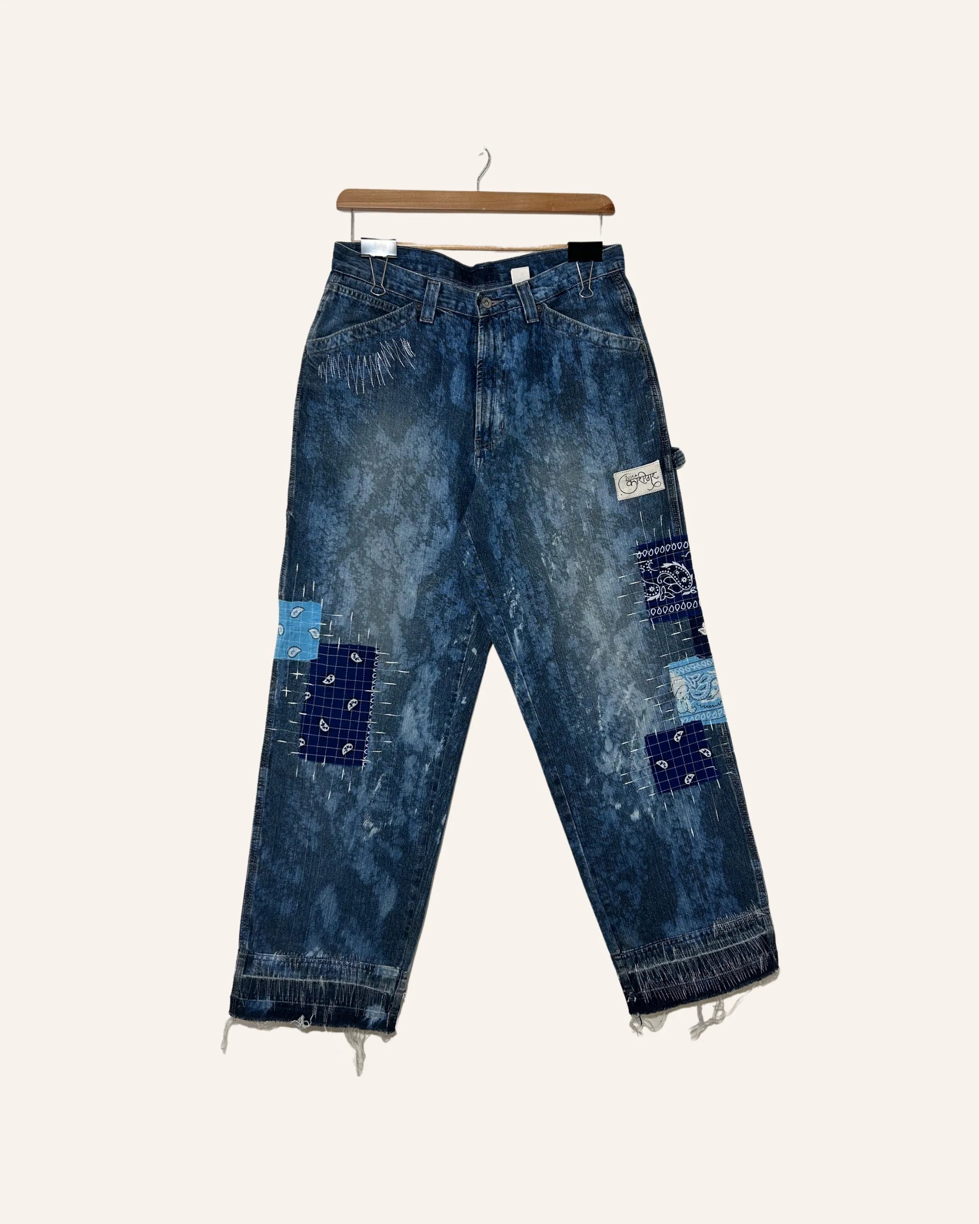 Just A Bottom Blue Denim Jeans HG x Just A Karigar