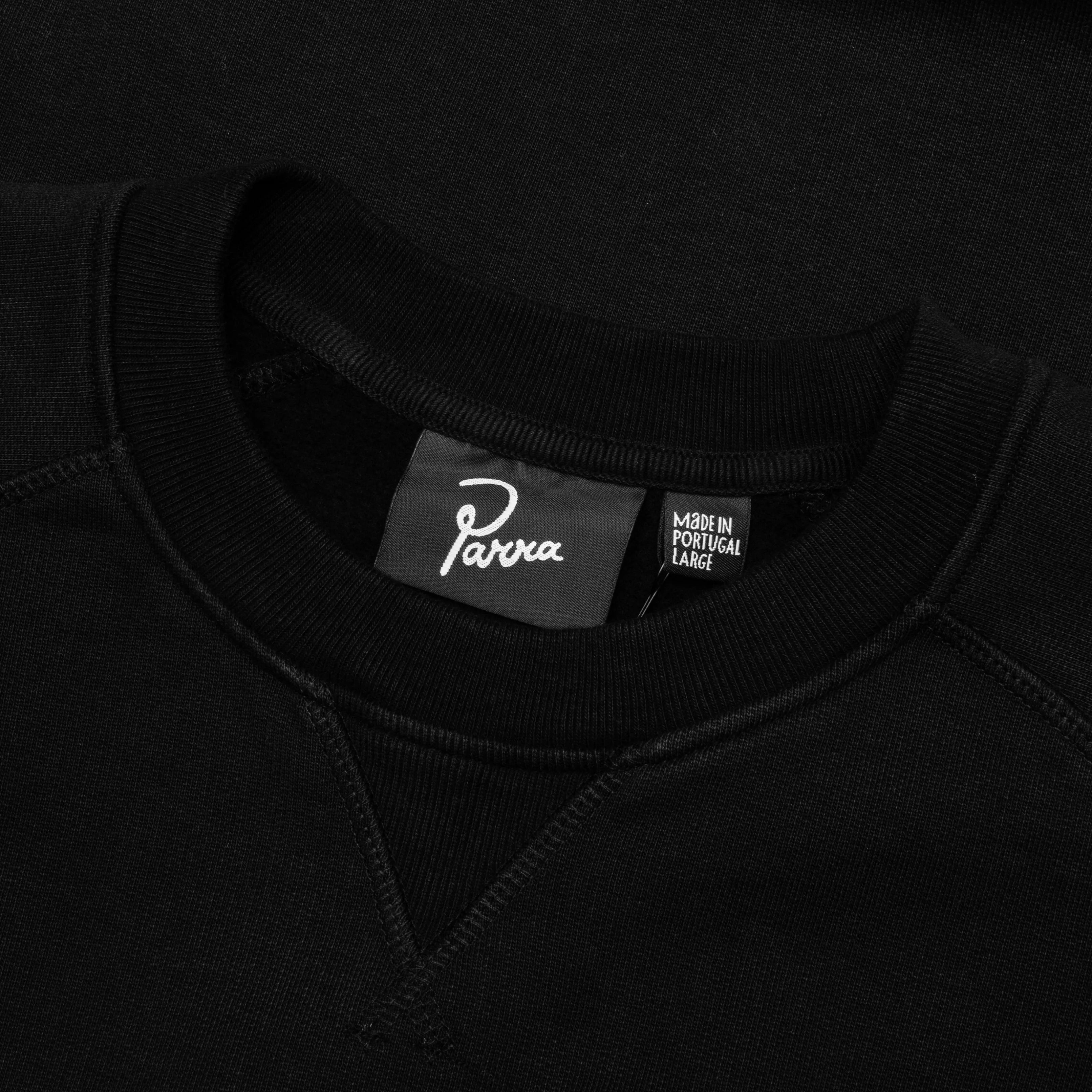 Blob Logo Crew Neck Sweatshirt Washed Black