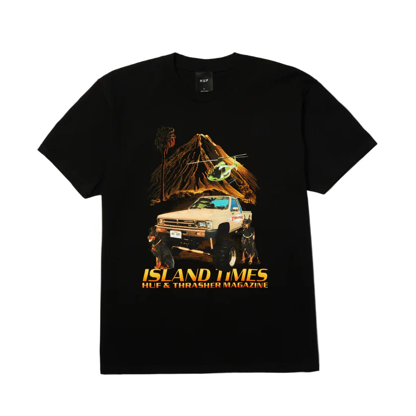 Huf Island Time Tee Black