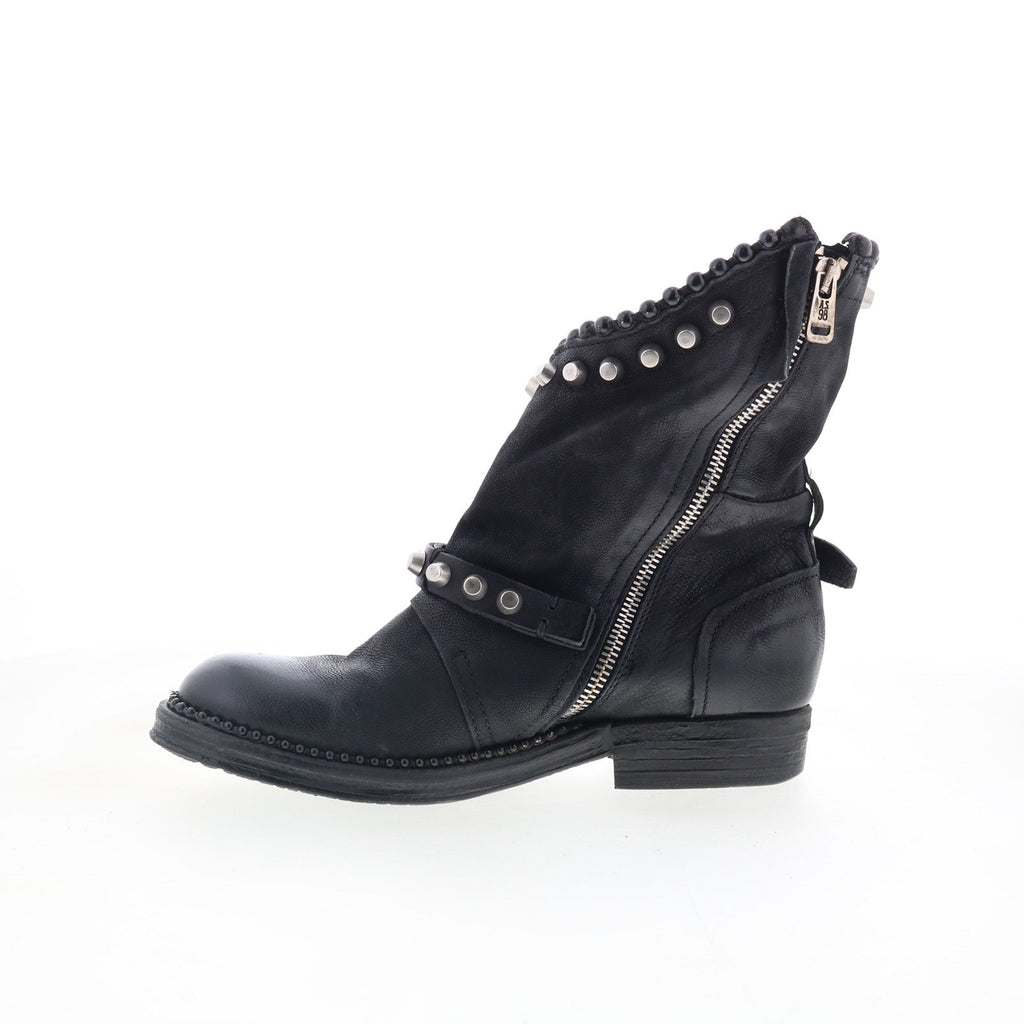 Vianne 250202-102-6002 Womens Black Leather Ankle & Booties Boots