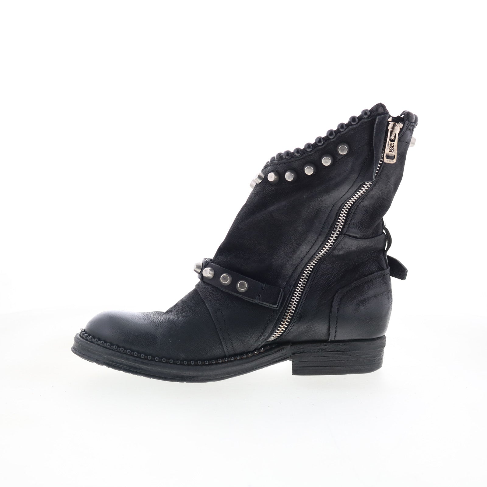 Vianne 250202-102-6002 Womens Black Leather Ankle & Booties Boots