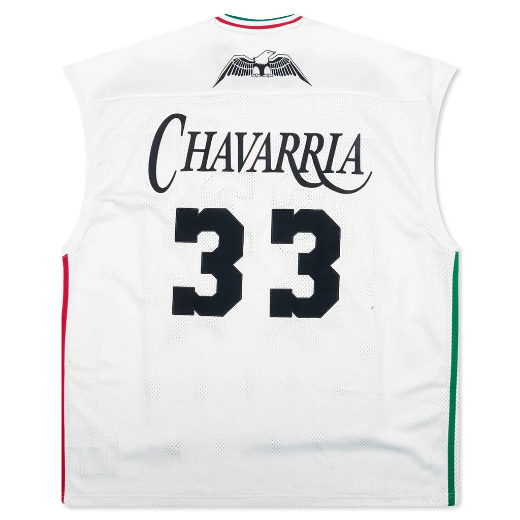 Adidas Originals x Willy Chavarria Basketball Jersey Off White Black