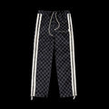 Advisory Board Crystals Diamond Chain Stitch Quilted Breakaway Pants Navy