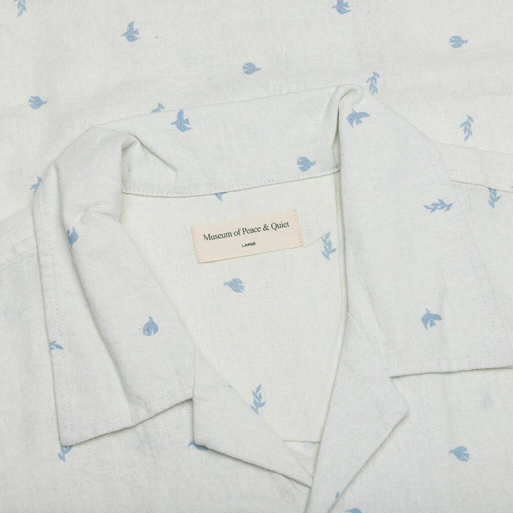 Doves Linen Button Up White