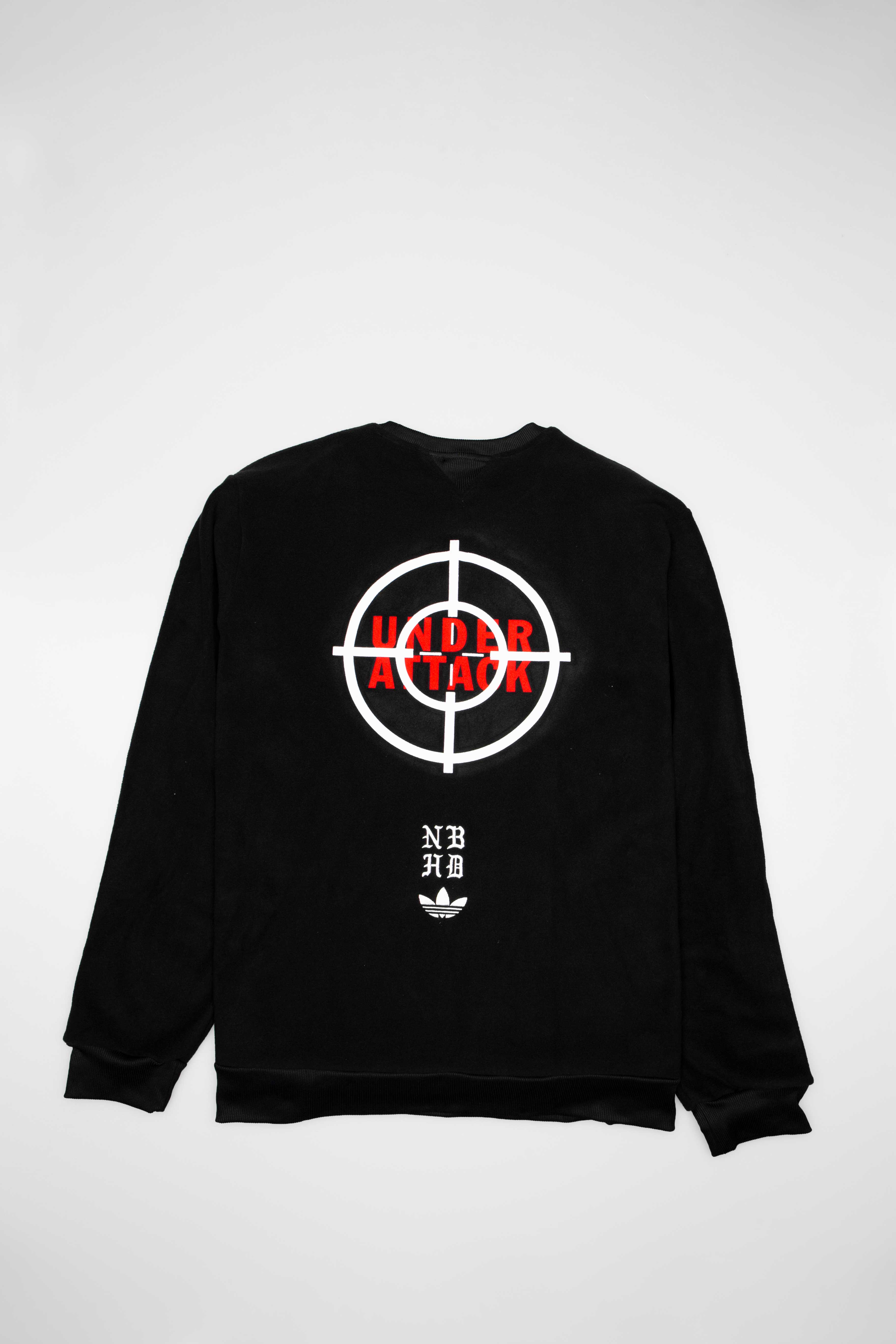 adidas X Neighborhood Collection Mens Crew Sweatshirt Black White