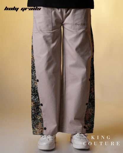 Desire Straight Fit Beige Pants HG x King Couture