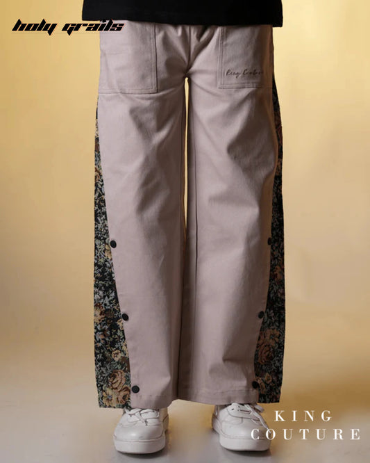 Desire Straight Fit Beige Pants HG x King Couture