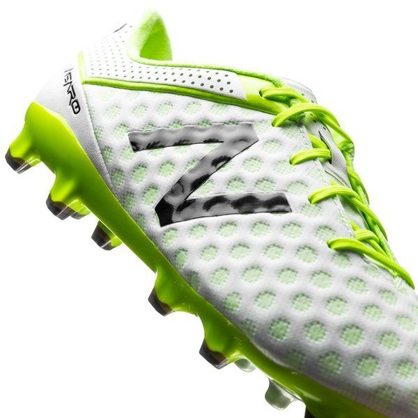 New Balance Visaro Pro FG Firm Ground Soccer Cleats White Toxic Green