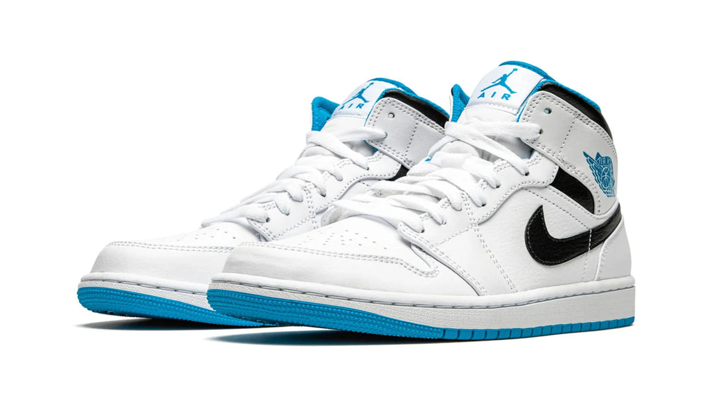 Air Jordan 1 Mid White Laser Blue