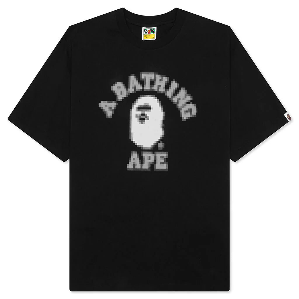 Pixal College Relaxed Fit Tee Black
