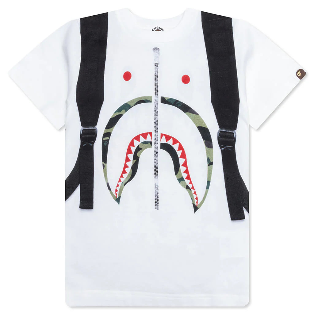 Kids Daypack Print Tee White