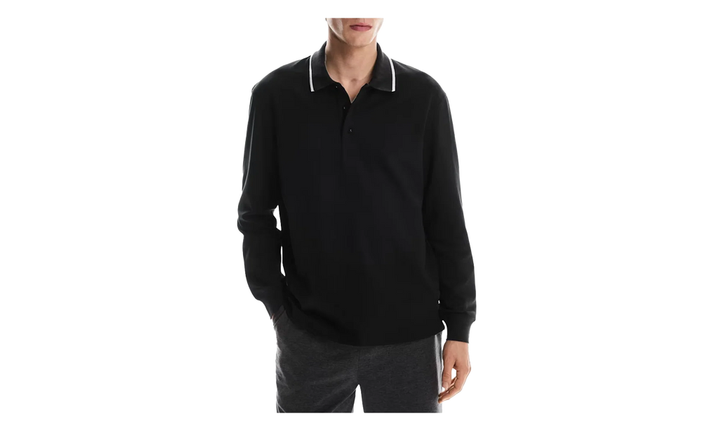 Courtside Long-T Polo "Black" 1MF30500553