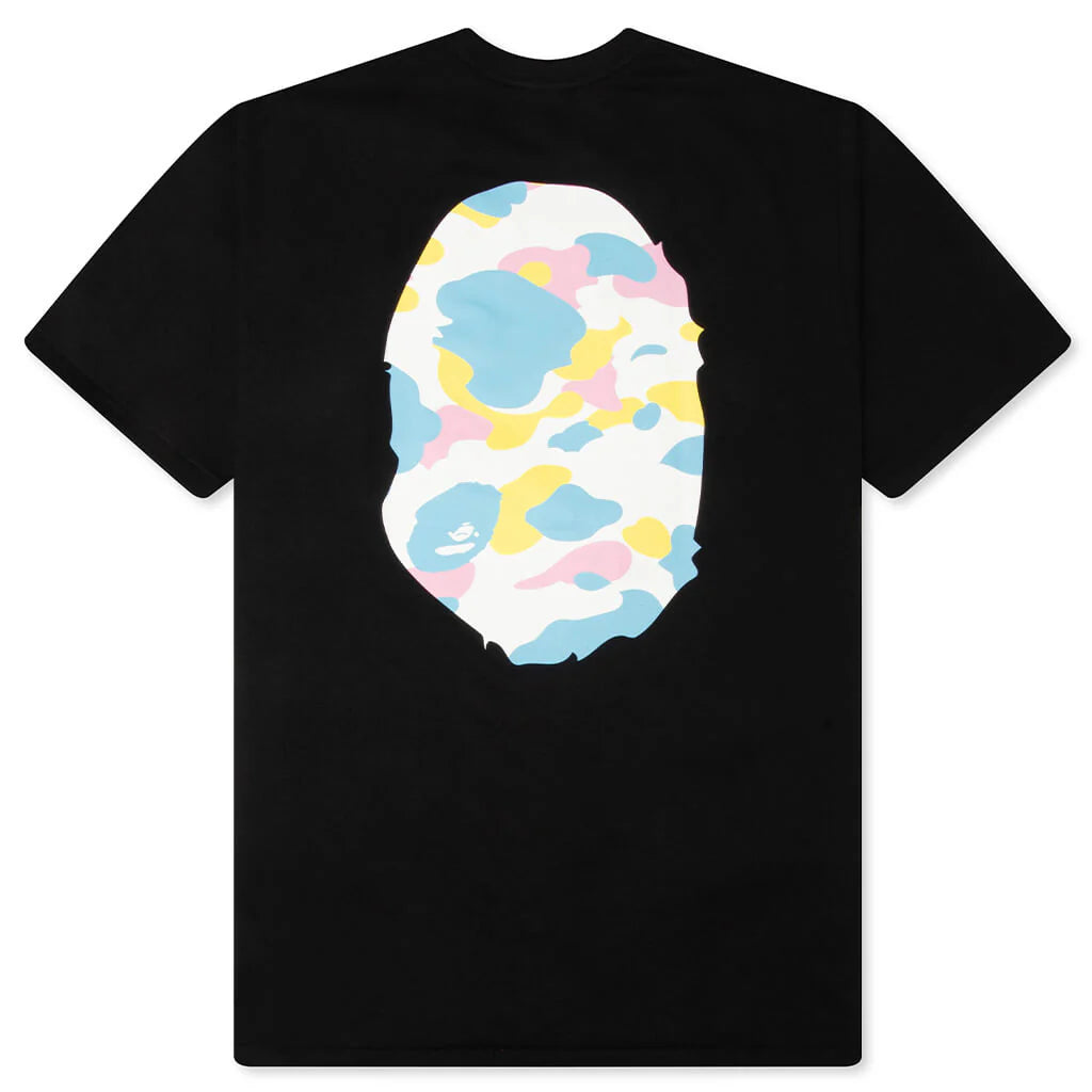 New Multi Camo Big Ape Head Tee Black