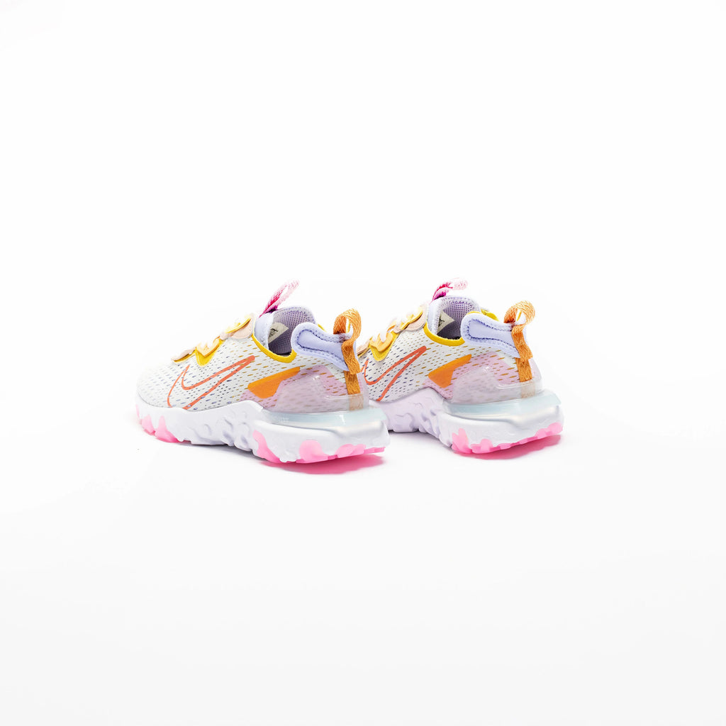 React VIsion Womens Running Shoe Pure Platinum Light Thistle Saffron Quartz Rust Factor