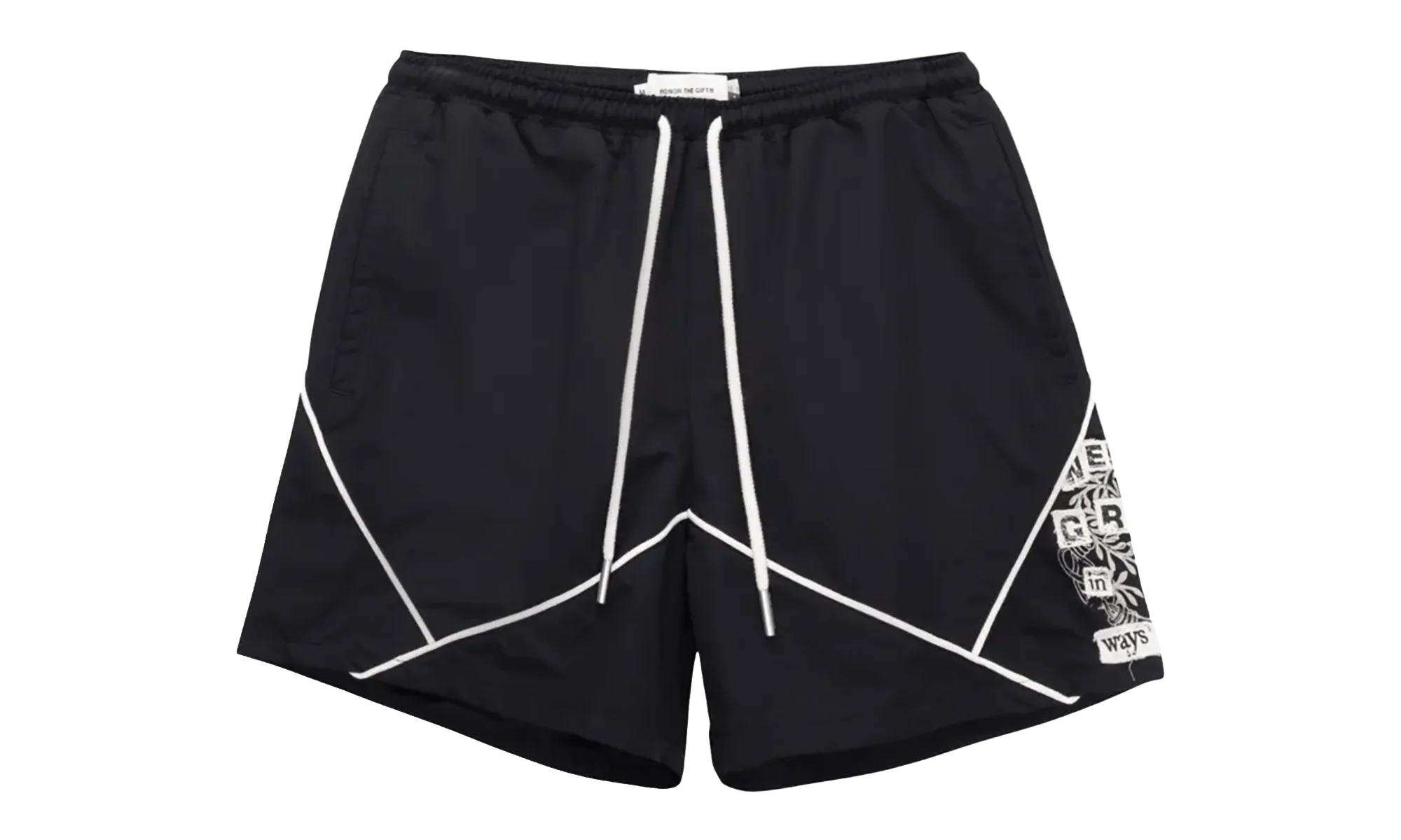 Nylon Growth Track Shorts "Black" HTG260129 BLK