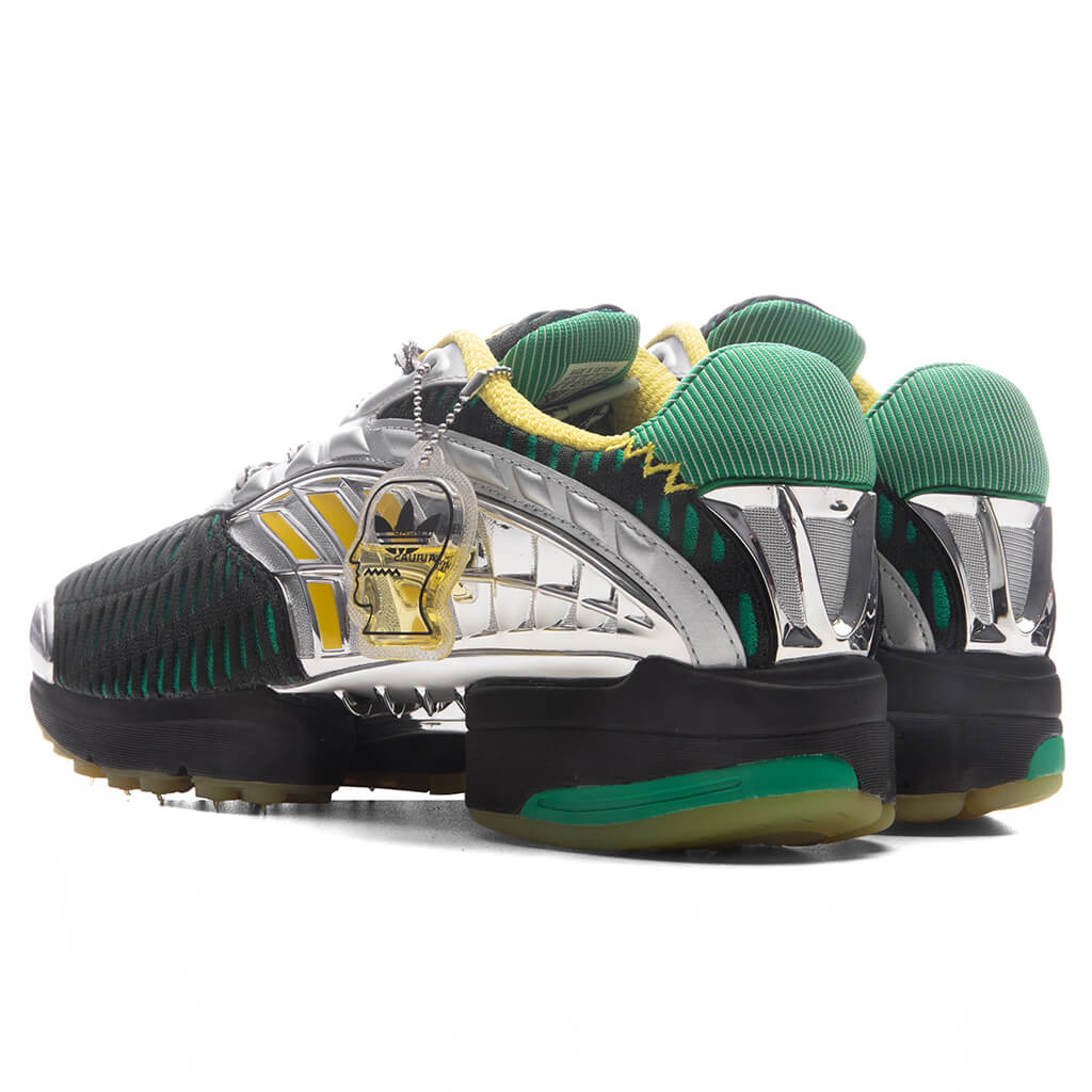 adidas Originals x Brain Dead Climacool 2 Core Black Impact Yellow Silver Metallic