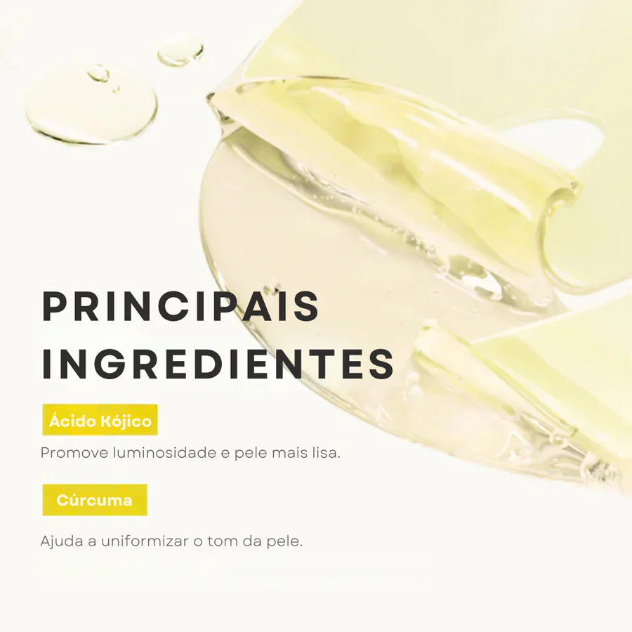 Máscara Jelly Dourada com Ácido Kójico e Cúrcuma Kit com 4