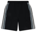 Knit Panel Shorts Black Green