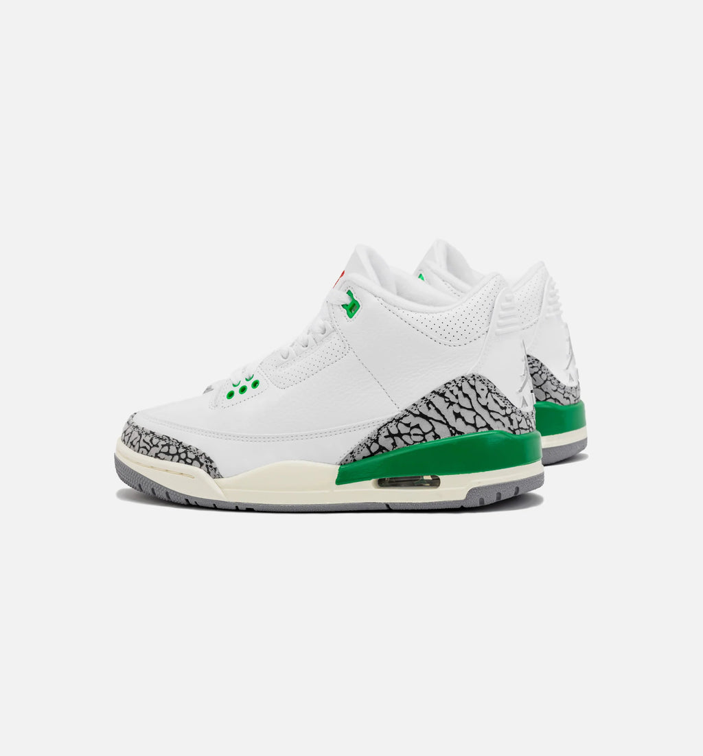 Air Jordan 3 Retro Lucky Green Womens Lifestyle Shoe White Green